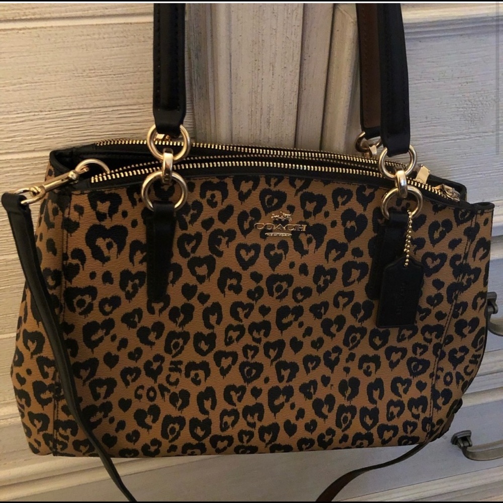 ****SOLD**** purse wild heart cheetah print